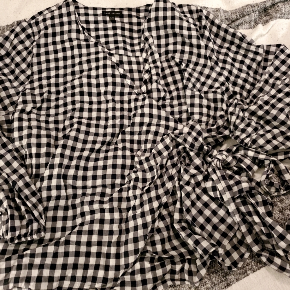 Lane Bryant top with wrap-around tie